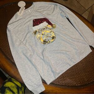 Woman’s small pug ugly Christmas sweater